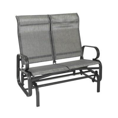 Powder Coated Steel Outdoor Glider Chair