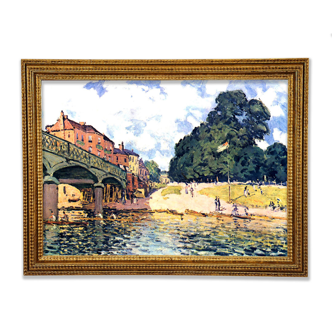 Sisley Bridge Of Hampton Court - Einzelner Bilderrahmen Kunstdrucke