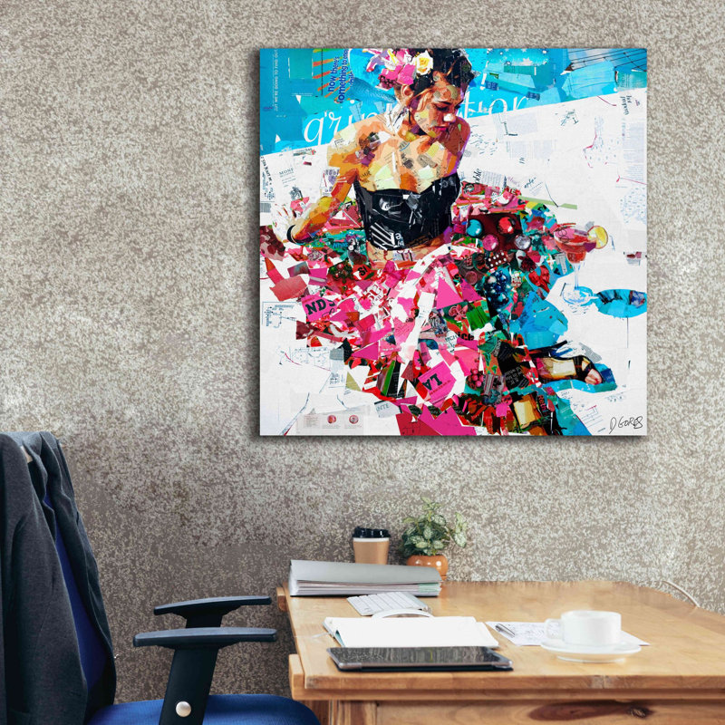 «All Summer Long» par Derek Gores, H 37 po x l 37 po x P 1,5 po