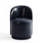 Faux Leather and Leather Swivel Barrel Chair-644449129