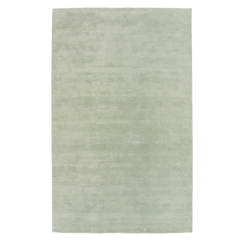 Tapis en laine / tencel touffeté à la main, Écume de mer, écume de mer, 7'9" x 9'9"
