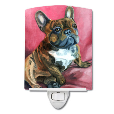 French Bulldog Snuggle Ceramic Night Light