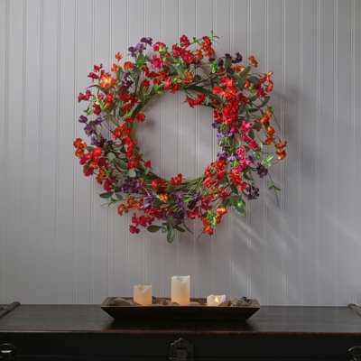 24"Mini Garden Blossom Wreath