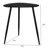 Xander Black Triangular Solid Wood End Table