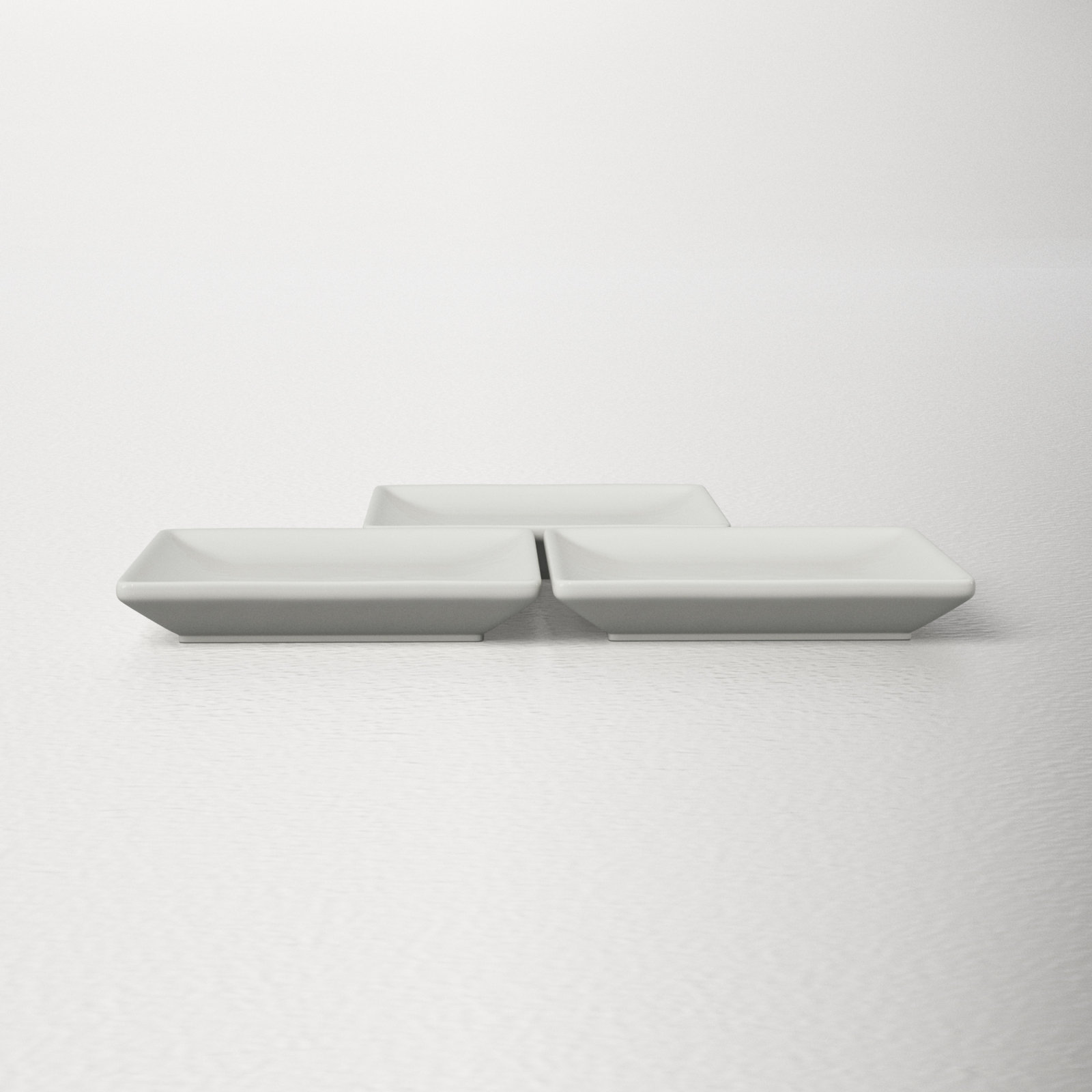 Borgen Square Condiment Server, Old Silver
