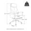 Chaise de bureau pivotante à dossier haut en similicuir moderne avec repose-pieds et accoudoirs-1667762724