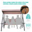 Keigo 3 Person Porch Swing with Canopy