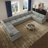 Knaack Oversized 200.8'' Wide U-Shaped Livingroom Couch & Plush Wide Corduroy Sectional Sofa With Detachable Back & Seat Cushions-1358658111