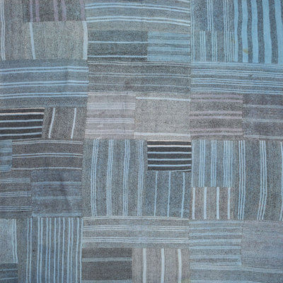 Tapis de zone bleu contemporain