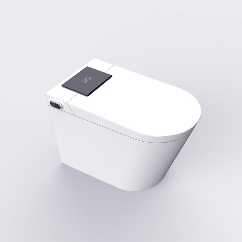 Toilette allongée intelligente 1,34 GPF avec ouverture / fermeture automatique, siège chauffant et fonctions de bidet avancées