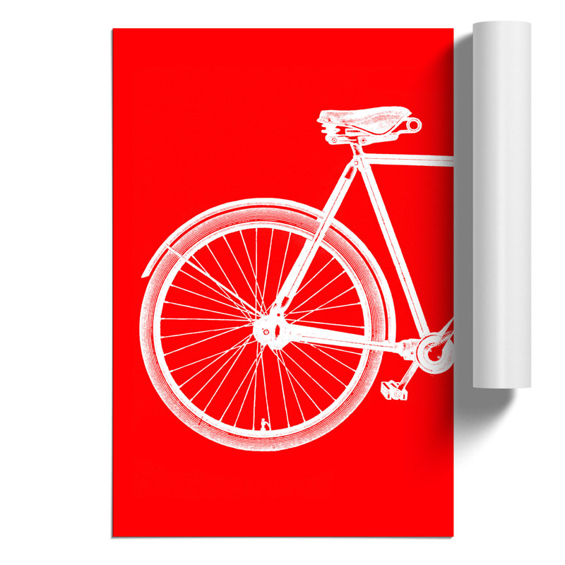 Bicycle Abstract - Frameless Print, 84cm H x 59cm W x 0.1cm D