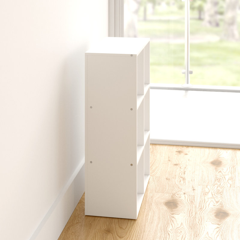 Swarna 90.5cm H x 60cm W Standard Bookcase, White
