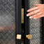 Black Solid + Manufactured Wood+Glass Display Cases