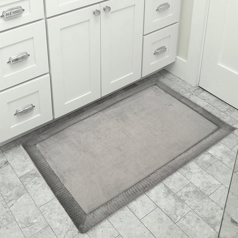 Tapis pour salle de bain blind technology Delagarza, Angora, l 17 po x L 24 po