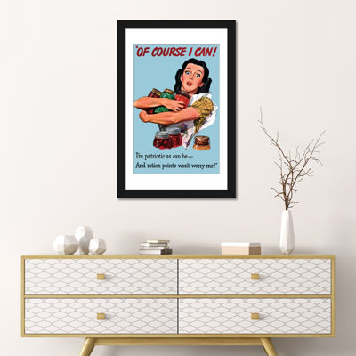 « wwii poster patriotique ration », affiche rétro sur toile