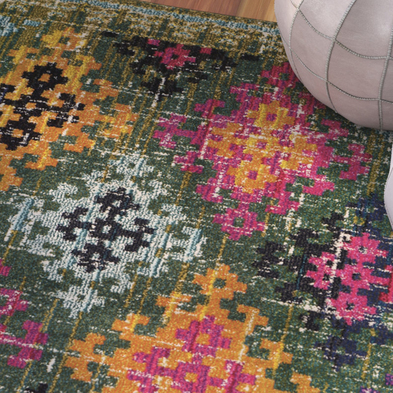 Isabea Performance Abstract Rug, Rectangle 6'7" x 9'2"