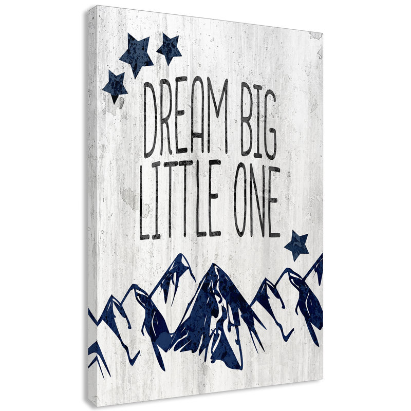 Adhésif décoratif «Dream Big Little One», H 36 po x l 24 po x P 1,5 po, Toile