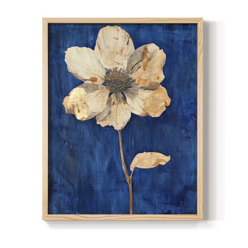 Impression encadrée FLORAL Series LXIX - bois massif, H 30 po x l 24 po