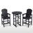 3-Piece HDPE Indoor/Outdoor Bar Height Bistro Set, 31.1" Round Pub Table With 2 Bar Stools, All-Weather Patio Furniture For Balcony, Deck, Poolside & Coastal Use-653868718