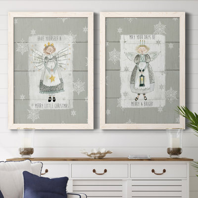 «Merry Little Christmas», ensemble de 2 reproductions d'art