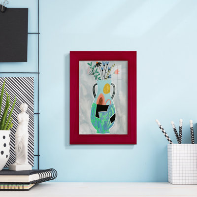 «Geesey Collage Vase I», encadré sur papier