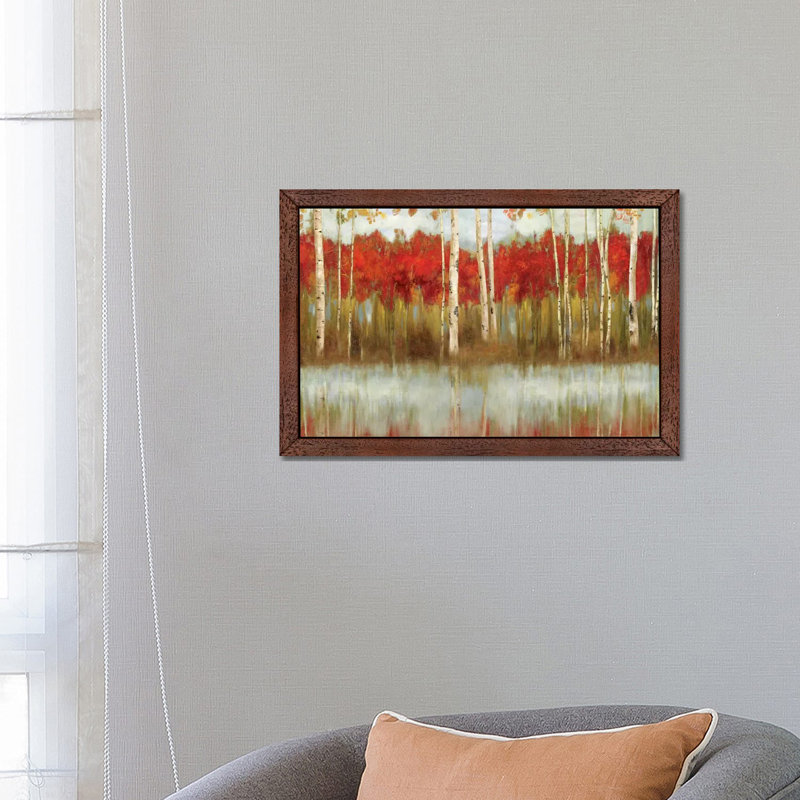 The Edge by Allison Pearce - Print on Canvas, Brown Floater Framed, 66.04 cm H x 45.72 cm W