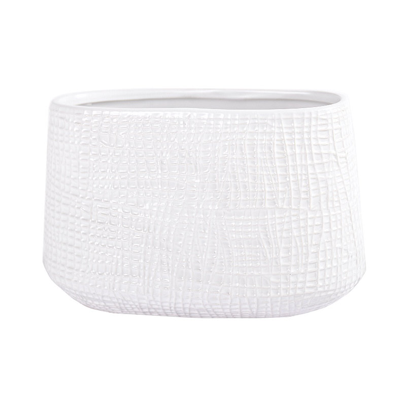 Raphaela Ceramic Table Vase, White