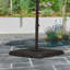 Support pour parasol en porte-à-faux 4 pièces Outsunny poids lourd, 264 lb. Capacité, facile à remplir avec de l'eau ou du sable