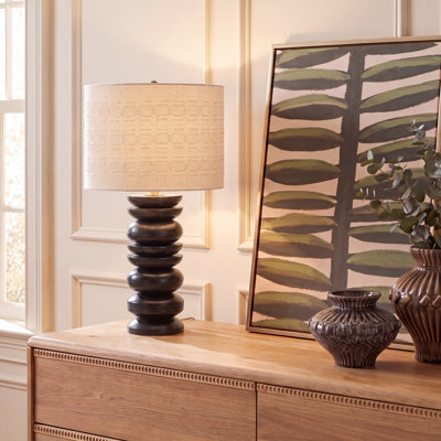 Asta 27 Inch Mango Wood Table Lamp