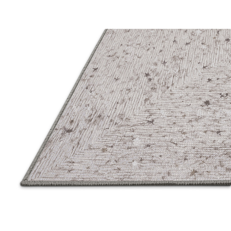 Tapis gris lavable à la machine, Rectangle 3' x 5'
