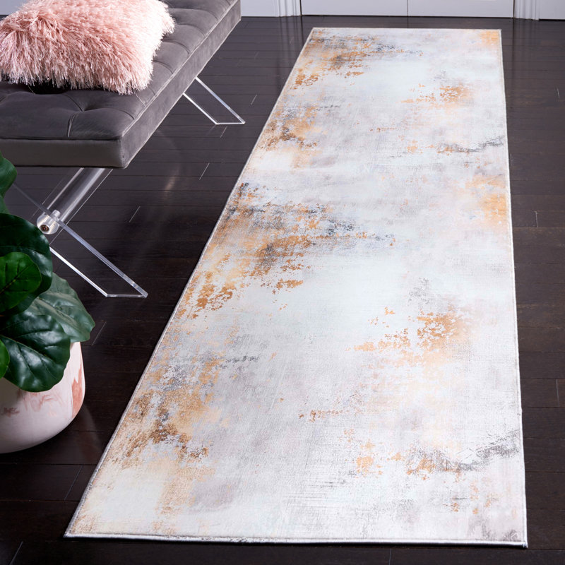 Tacoma Performance Machine Washable Abstract Rug, Square 8'