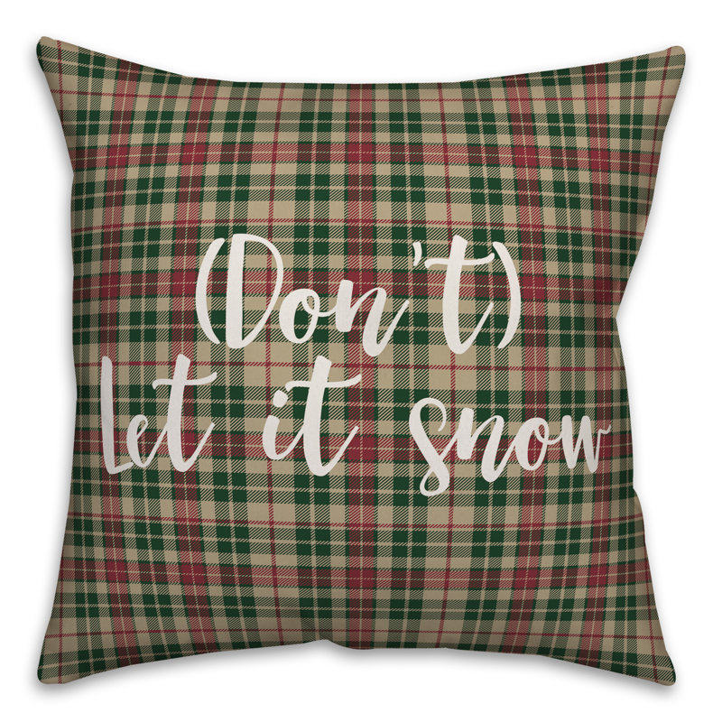  Coussin Dont Let it Snow, Coussin décoratif
