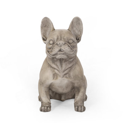 Outdoor French Bulldog Garden Statue