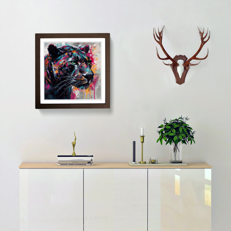 Panther - Framed Print, Walnut