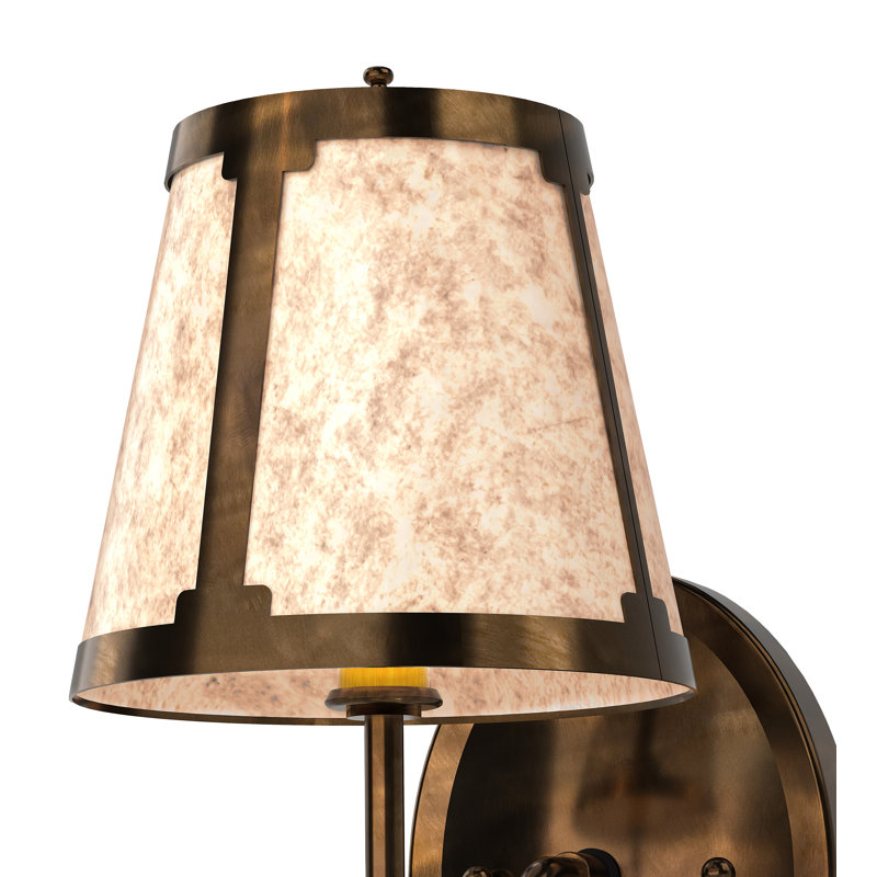 6" Wide Talmont Wall Sconce, Silver, Antique Copper
