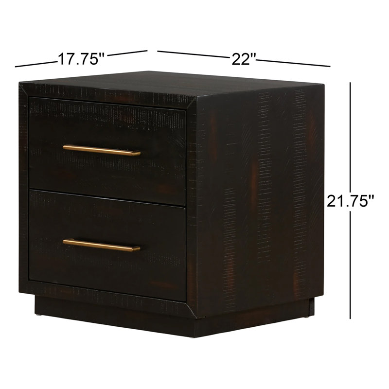 Suki 2 Drawer Nightstand