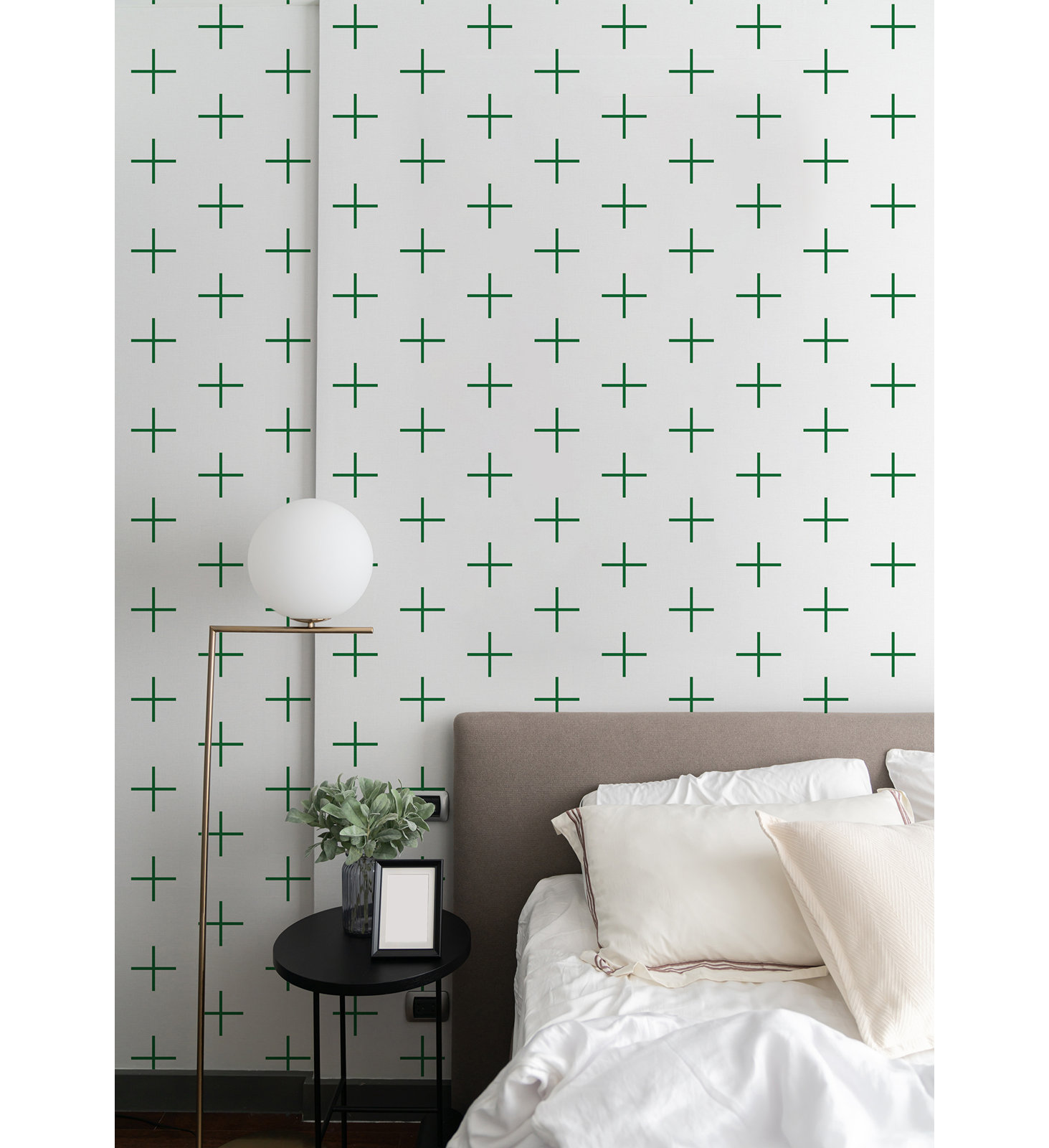 Mrs Paranjape Papers Mrs Paranjape Self-Adhesive Wallpaper, Signature Green, Non-pasted, Paper