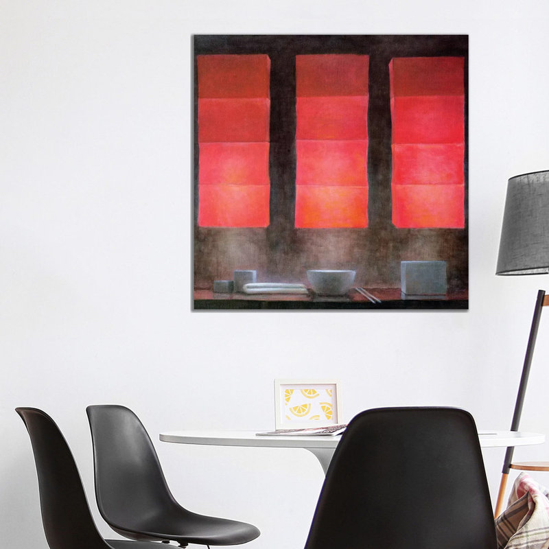Hutong 1 Piece Wrapped Canvas Wall Art, 93.98 cm H x 93.98 cm W x 1.91 cm D