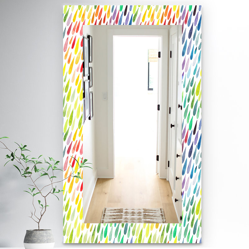 Miroir d’appoint de la collection painting splash, H 39,4 po x l 29,5 po