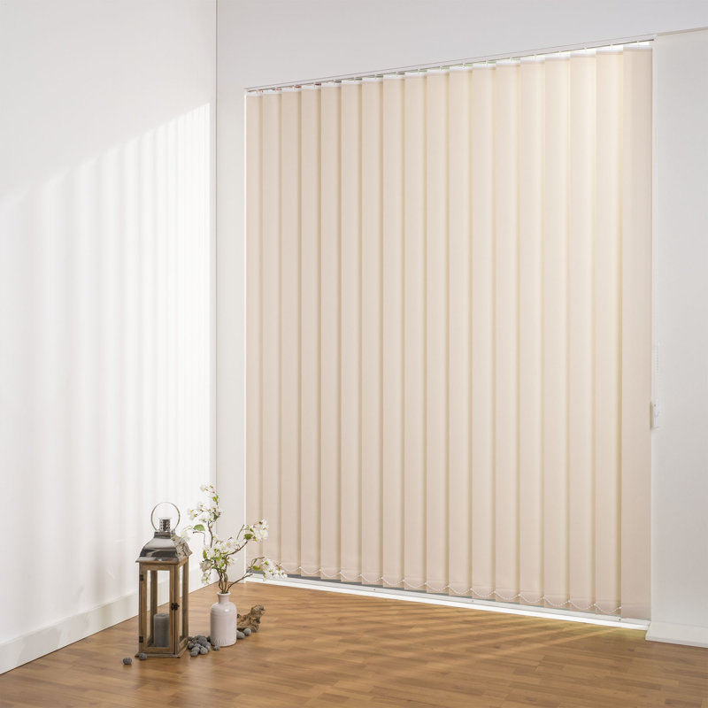 Blackout Vertical Blind, 250cm L x 220cm W, 12.7cm, Beige