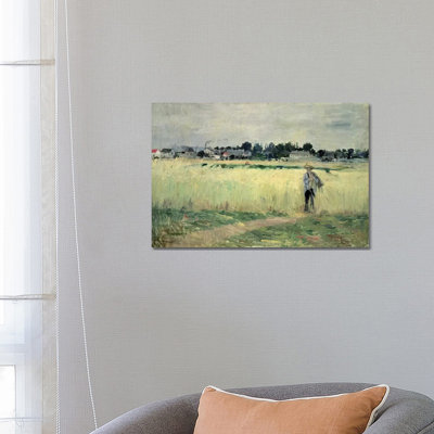 In the Wheatfield at Gennevilliers, 1875 1 Piece Wrapped Canvas Painting
