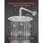 Shower Faucet Set, Rainfall Bathroom Shower System With 10-Inch Round Rain Shower Head And Handheld Spray, Wall Mounted Bath Fixtures With Brass Valve And Trim Kit, Brushed Nickel