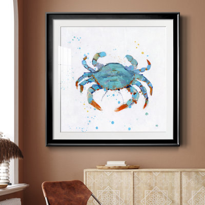 " Bubbly Blue Crab " Painting Print