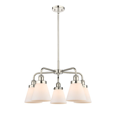 Lustre suspendu 5 lumières Cone