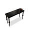 Console rectangulaire en bois massif noir-912892335