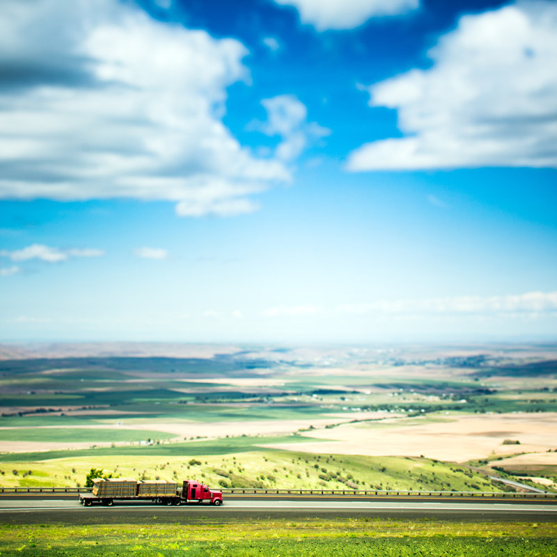 Eastern Oregon Interstate - Wrapped Canvas Print, 76cm H x 76cm W x 3.8cm D