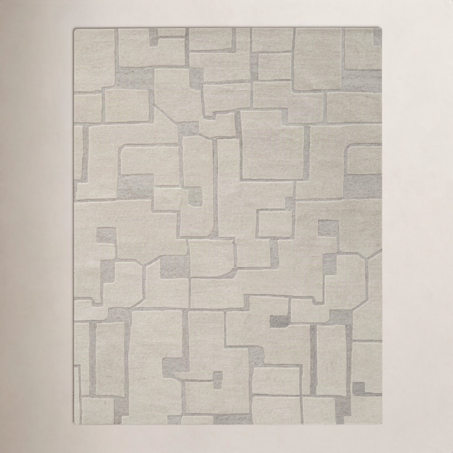Lira Hand-Tufted Abstract Wool Rug, Rectangle 3' x 5'