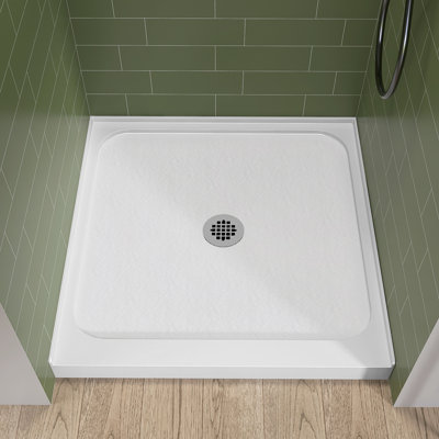 Base de douche en alcôve carré blanc 36 po x 36 po P 36 po