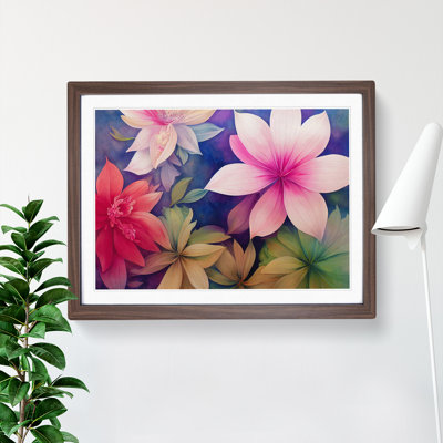 Elegant Watercolour Flowers - Single Picture Frame Painting