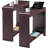 Keymia End Table with USB Ports & Outlets, Wooden Side Table for Bedrooms, Modern End Table-758675998